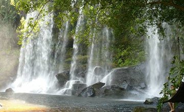 Angkor Temple with Kulen Mountain
